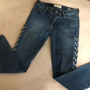 Cut out blue jeans
